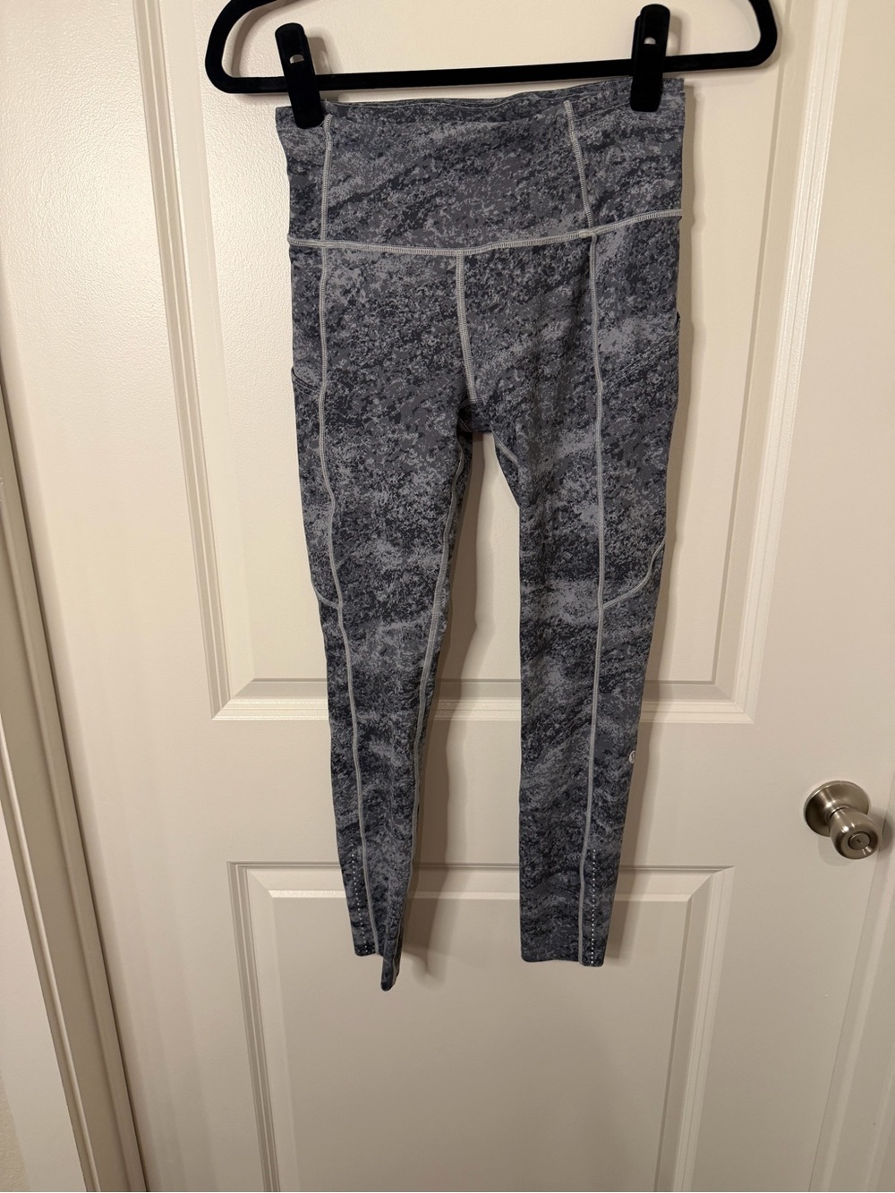 lululemon athletica Gray Marbled High-Rise Leggings